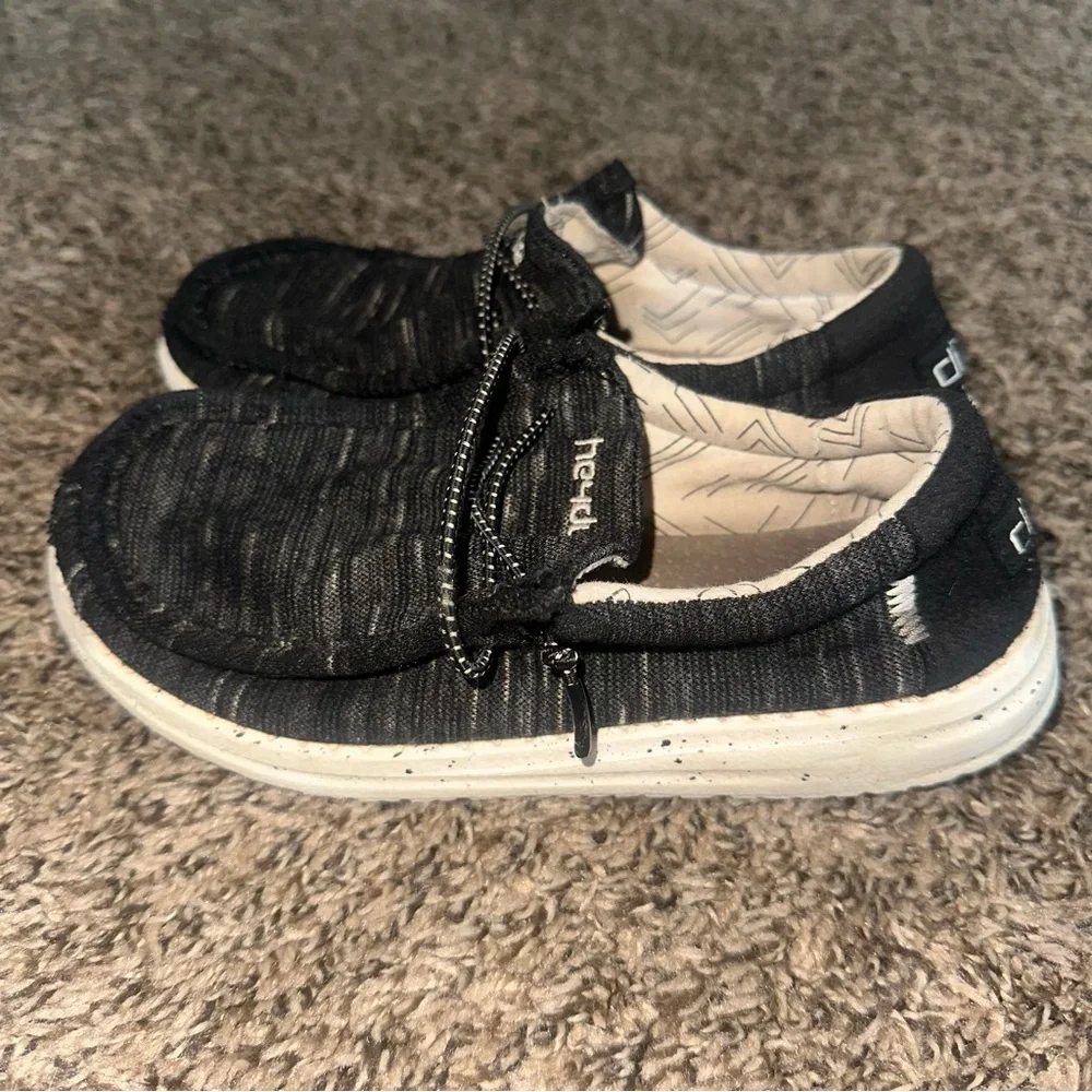 Hey Dude Kids Black Slip-On Shoes